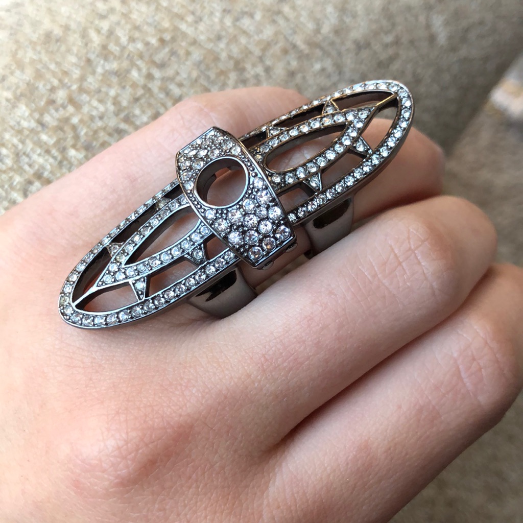 Cc Skye Statement Shield Knuckle Ring
